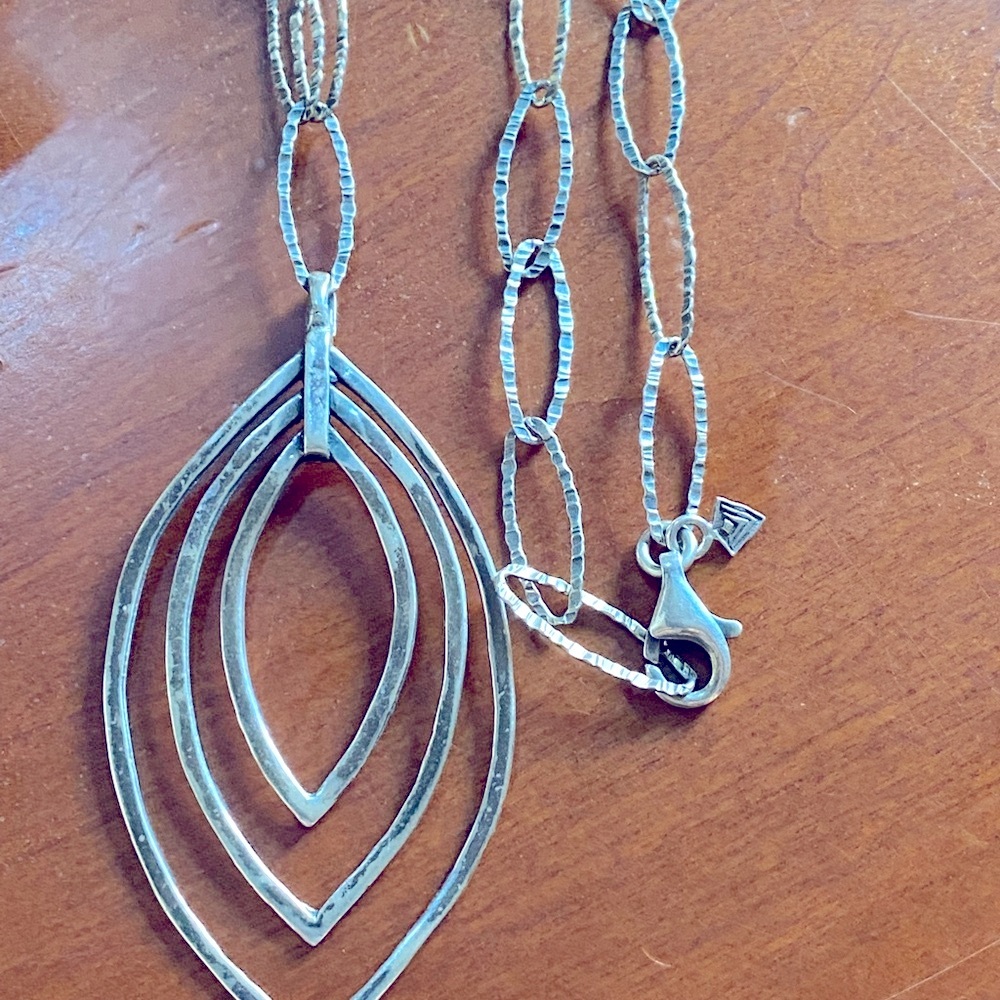 Silpada retired oxidized sterling silver necklace N2111